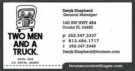Deryk Shepherd - Two Men And A Truck General Manager